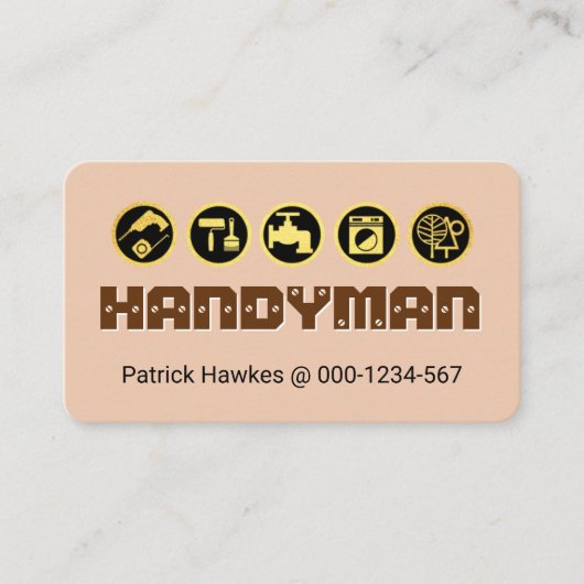 Carte De Visite Creative Screwed HANDYMAN Tools  (Devant)