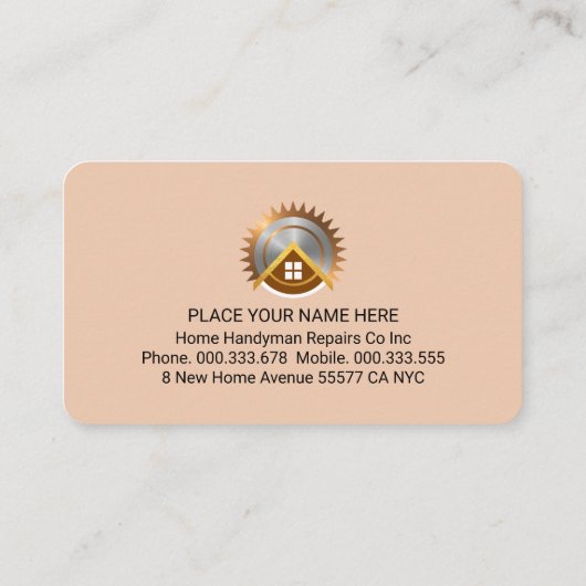 Carte De Visite Creative Screwed HANDYMAN Tools  (Dos)