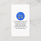 Carte De Visite Creative Silver Piping Faucet Frame (Dos)