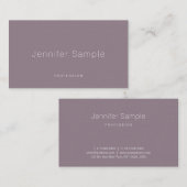 Carte De Visite Créative Simple Moderne Plaine Luxe Professionnel (Devant / Derrière)
