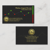 Carte De Visite Créative Stock Marché monétaire Graph Futurs Trade (Devant / Derrière)