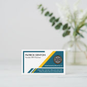 Carte De Visite Créative Trapezoid Layers PDG Fondateur (Debout devant)