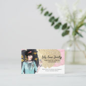 Carte De Visite Créatrice de Bijoux et de Perles Artisanaux (Debout devant)