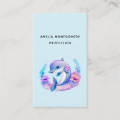 Carte De Visite Créature marine dauphin mignon (Devant)