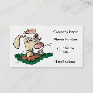 Carte De Visite Crécerelle et Lapin