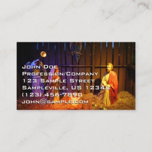 Carte De Visite Crèche de Noël à Washington DC