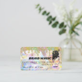 Carte De Visite Crédit de Parties scintillant à déshydratation pou (Debout devant)