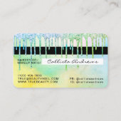 Carte De Visite Crédit Mermaid Green Parties scintillant Holograph (Dos)