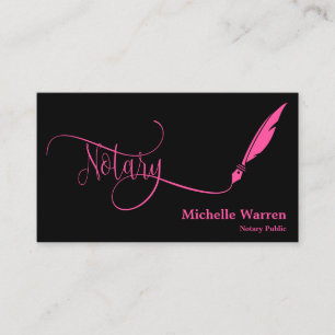 Carte De Visite crédit plume notaire signature entreprise turquois