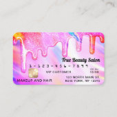 Carte De Visite Crédit pour Parties scintillant épaisse Holographi (Devant)