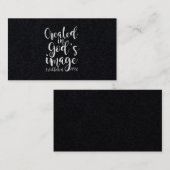 Carte De Visite Créé à l'image de Dieu 1972 50e anniversaire (Devant / Derrière)