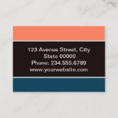 Carte De Visite Créé pour vous, badge design (Dos)