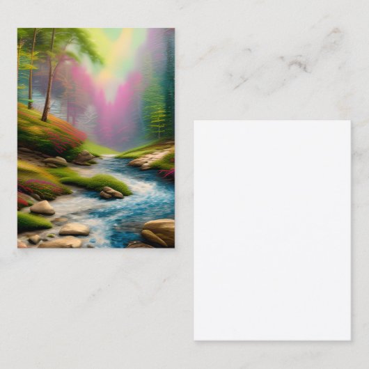 Carte De Visite Creek de Mountain (Devant / Derrière)