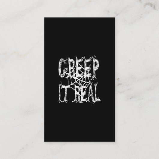 Carte De Visite creep it  real (Devant)