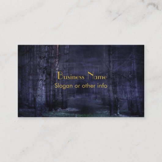 Carte De Visite Creepy forest (Devant)