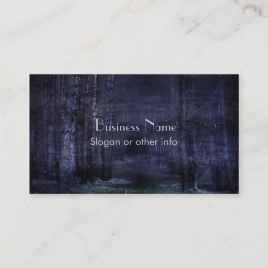 Carte De Visite Creepy forest (Devant)