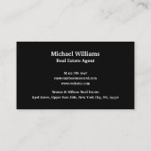 Carte De Visite Créer un logo personnalisé Entreprise moderne Prof (Dos)