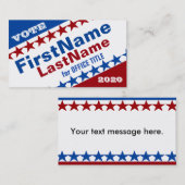 Carte De Visite Créer un Modèle de campagne (Devant / Derrière)