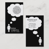 Carte De Visite créer votre propre bulle de pensée (Devant / Derrière)