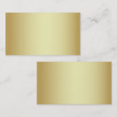 Carte de visite/Créer votre propre or (Devant / Derrière)