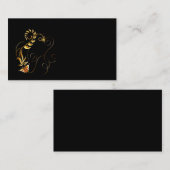 Carte de visite/Créer votre propre papillon d'or (Devant / Derrière)