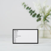 Carte De Visite Créez vos propres (Debout devant)