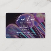 Carte De Visite Créez vos propres brosses de maquillage violet (Dos)