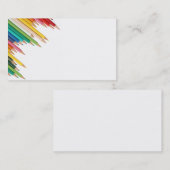 carte de visite/Créez vos propres crayons de coule (Devant / Derrière)