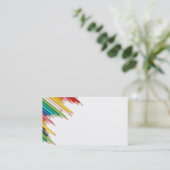 carte de visite/Créez vos propres crayons de coule (Debout devant)