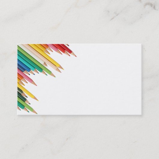 carte de visite/Créez vos propres crayons de coule (Devant)