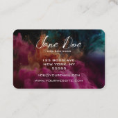 Carte De Visite Créez vos propres nuages de couleur rose (Dos)