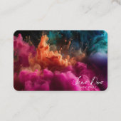 Carte De Visite Créez vos propres nuages de couleur rose (Devant)