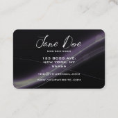 Carte De Visite Créez vos propres ondulations violettes (Dos)