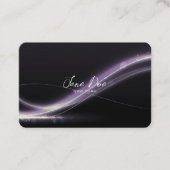 Carte De Visite Créez vos propres ondulations violettes (Devant)