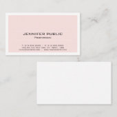 Carte De Visite Créez vos propres rougissent chic professionnel (Devant / Derrière)