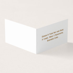 Carte De Visite Créez votre personnalisation 7" x 2"