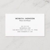 Carte De Visite Créez votre propre (Dos)