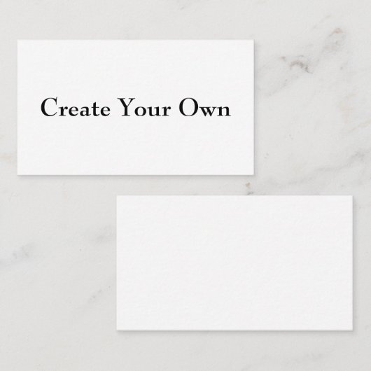 Carte De Visite Créez votre propre (Devant / Derrière)