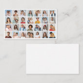 Carte De Visite Créez votre propre 28 Photo Collage Pack de 100 (Devant / Derrière)