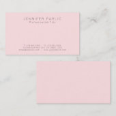 Carte De Visite Créez votre propre beau Luxe simple simple moderne (Devant / Derrière)