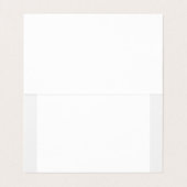 Carte De Visite créez votre propre blanc  (Intérieur déplié)