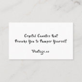 Carte De Visite Créez votre propre bougie Vintage (Dos)