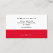 Carte De Visite Créez votre propre campagne électorale politique (Dos)