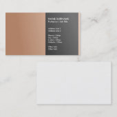 Carte De Visite Créez votre propre chic élégant professionnel (Devant / Derrière)