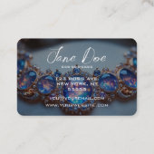 Carte De Visite Créez votre propre collier Opal Bleu (Dos)