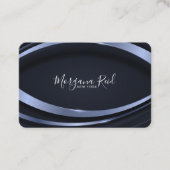 Carte De Visite Créez votre propre conception circulaire bleue (Devant)