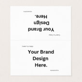 Carte De Visite Créez votre propre conception et impression (Extérieur déplié)