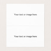 Carte De Visite Créez votre propre conception et impression (Intérieur déplié)