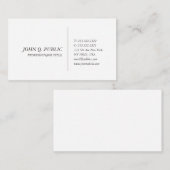 Carte De Visite Créez votre propre conception simple créative chic (Devant / Derrière)