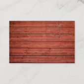 Carte De Visite Créez votre propre construction de bois personnali (Dos)